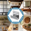 Dwsdws 8 Pcs U Shaped Brackets 10mm Inner Width Stainless