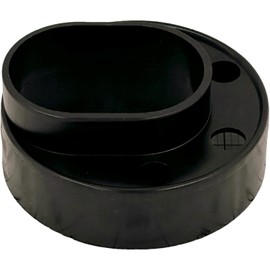 Ozark Fence Ultra-Durable Vinyl Fence Post Donut, 2-3/8" Steel Post to 5" Vinyl Post Adapter for Vinyl Fence Post Repair, Sturdy Fence Post Solution for Vinyl Fence (2 Pack)