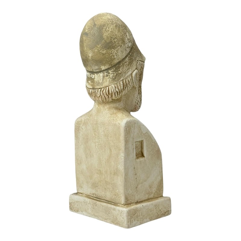 Pericles Leader of Athenian Democracy Bust Cast Stone Statue Sculpture