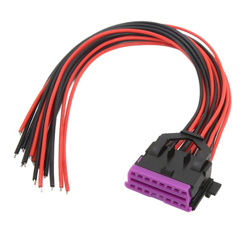 3 Pcs 16 Pin OBD2 Female Connector Cables 30cm J1962