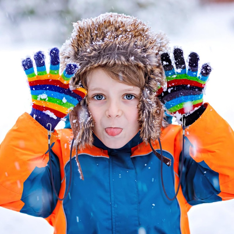 INOOMP 2pcs Mitten Clips Glove Clips for Kids Mitten Holder