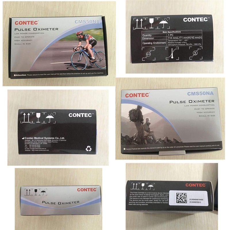 CONTEC CMS50NA Pulse Oximeter Fingertip Blood Oxygen Saturation Monitor SpO2