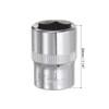 Sourcingmap 3/8-Inch Drive 15mm 6-Point Shallow Socket, Metric, Cr-V