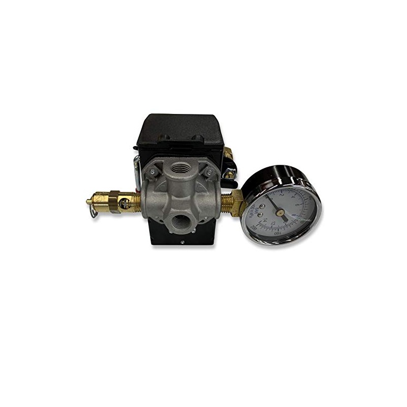 25 AMP Air Compressor Pressure Switch 4 Port 95-125 PSI