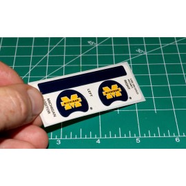 Michigan Wolverines "B" 1990's Football Gumball Helmets *DIECUT DECALS ONLY* OPI