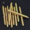 Fafeicy 10pcs Double Head Ended Screw, 6 * 2.36" Self-Tapping