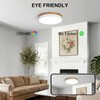 12inch Dimmable Wood led Ceiling Light,Wood Flush Mount Ceiling Light