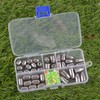 Fishing Iron Sinker Weights-70pcs Hollow Bullet Worm Sinker Weights with