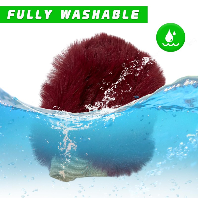 Ziciner 2PCS Plush Car Gear Shift Knob Cover & Handbrake