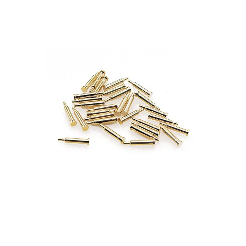 Treedix 30PCS Gold Plated Spring Loaded Thimble Pogo Pins Probes