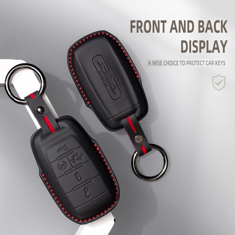 Genuine Leather Keyless Entry Remote Control Smart Key Case Cover