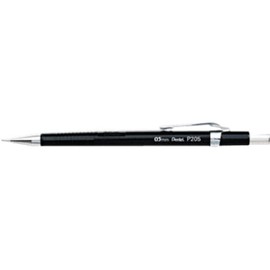Pentel 0.5mm P200 Series Mechanical Pencil Lead with Black Barrel