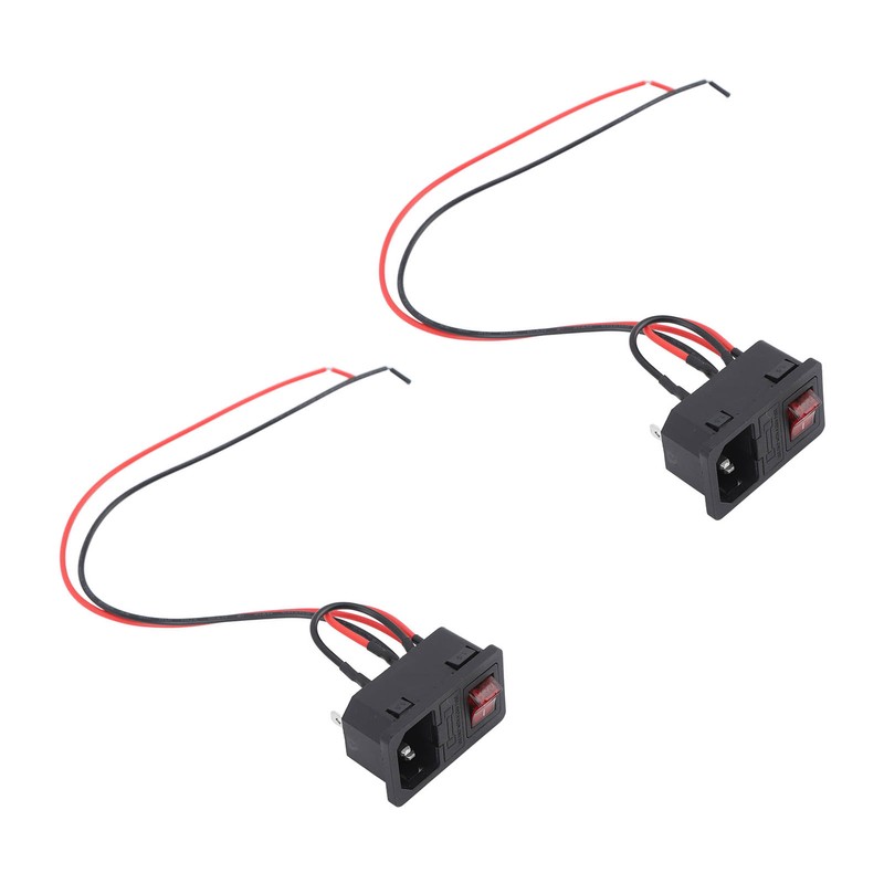 2PCS Pottery Machine Power Switch Push Button Safe Heat Resistant