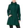 33,000ft Women's Softshell Long Jacket with Hood Fleece Lined Windproof
