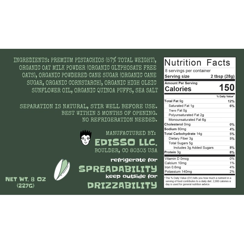 PistacYO Rough & Crunchy Pistachio Spread