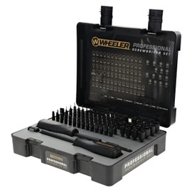 Wheeler Engineering 100-Piece Professional Screwdriver Set with Durable Construction and Storage Case for Gunsmithing and Maintenance