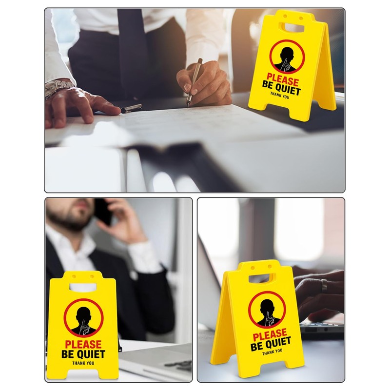 Please Be Quiet Sign, Funny Office Desk Sign Desk Decor