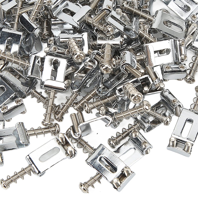 60Pcs Guitar Bridge Saddles Tuning Stability Silver No Burrs Easy
