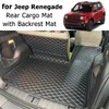 7DEEKEI for 2016-2024 Jeep Renegade Trunk Mat and Rear Backrest