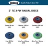 Dedeco Sunburst Radial Bristle Discs - 2”(50mm) Dia, TC Bristle,