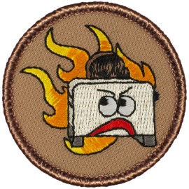 Cool Boy Scout Patches - The Flaming Toaster Patrol Patch!! (#587)