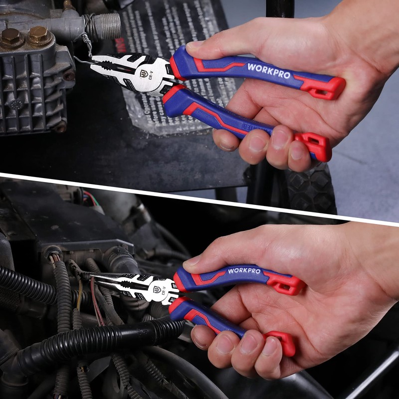 Workpro Pliers Set, Plier Set, Set of 3, Strong Pliers,