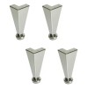 Herrajes Guerrero Pata Para Muebles Salas 15 Cm Calidad Paquete De 14 Piezas