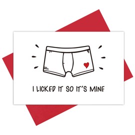 Hilarious Happy Valentine's Day Card, Funny Love Card for Girlfriend Wife, You'll Get The 'D' Tonight