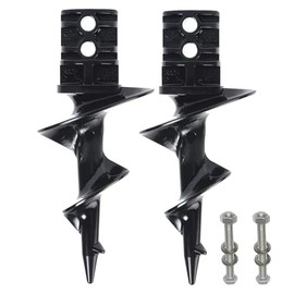 2 Pack Dock Sand Auger Fit for PVC Pipe Sand Bar Anchor, fit for to 2-inch Outer Diameter Aluminum Dock Columns (1.73ID or 1.790ID)(with Screw)