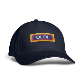 Embroidered Oldi Cap Sports Hat - Novelty Fun Joke Funny Old Birthday Dad Fathers Day Athletic Summer Baseball Outdoor Mens Adjustable Strap Gift Present (One Size, Navy)