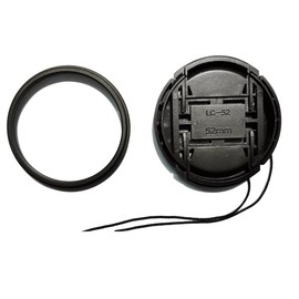 52mm Multi-Coated UV Protection Filter and 52mm Lens Cap Compatible for Nikon AF-S DX NIKKOR 18-55mm Lens, for Sigma 30mm F1.4 Lens (1+1 Pack)