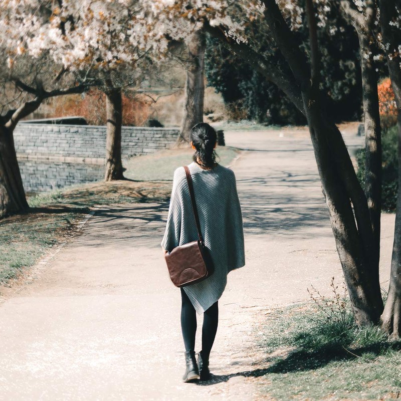 Hamosons 577 Ladies Retro Genuine Leather Handbag Medium Shoulder Bag