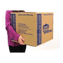Lowes Pack of 5 Medium Heavy Duty Cardboard Boxes 18" x 16" Moving Shipping Packing