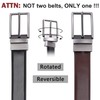 Men's Belt, Leather Reversible Belt for Men Black Brown Dress