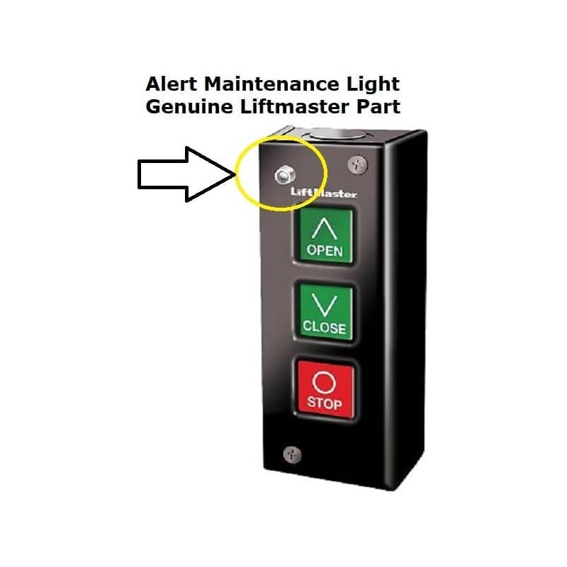 Liftmaster 02103L 3-Button Indoor Surface Mount Station with Light/Open Close