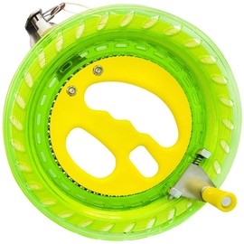 Kaiciuss 7.2 Inch Kite Reel Winder with Line, Kite String Reel for Kids & Adults, Easy to Use Kite String and Spool, it Comes with Durable Kite Thread and Connector (Green)