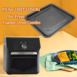 QLRGNE Air Fryer Drip Pan for 10QT COSORI Air Fryer Toaster Oven Combo, Upgraded Nonstick Air Fryer Drip Tray, Oven Oil Drip Pan Tray, Crumb Tray Pan for 10QT COSORI Air fryer, Dishwasher Safe