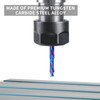 EANOSIC Compression Spiral Router Bits 1/4" Shank,1-1/4" Cutting Length, Extra