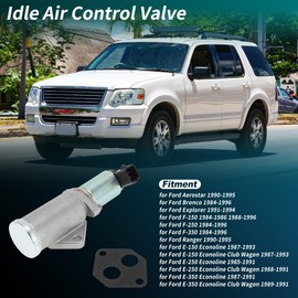 X AUTOHAUX Idle Air Control Valve for Ford Explorer 1991-1994 Fuel Injection Idle Air Control Valve IAC W/Gasket for Ford for Ranger 1990-1995 No.E7TZ9F715A/E9TZ9F715BA