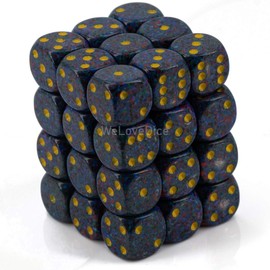 DND Dice Set-Chessex D&D Dice-12mm Speckled Twilight Plastic Polyhedral Dice Set-Dungeons and Dragons Dice Includes 36 Dice – D6