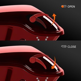 VG MOTO Red Saddlebag Latch Kit, Stainless Steel Saddle Bag Lid Lifters Compatible with Harley Davidson Touring 2014-2024 Street Glide, Road King, Road Glide, Electra Glide, Ultra Limited