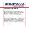 Birchwood Antique Black M24 Technologies - cold brush on traditional