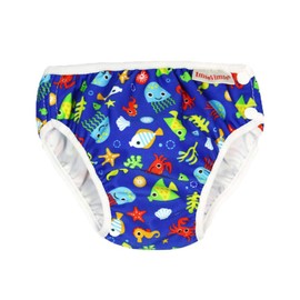 ImseVimse, Swimming Nappy, Swimming Nappy, Aqua Nappy, Swimming Nappy Bottoms Blue Sea Life (S 6-8 kg)
