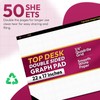CADMUSPRO Top Desk Graph Paper Pad 22x17 Inch, 50 Sheets,