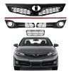 WenQi 4pcs Front Upper & Lower Grille + Fog Light