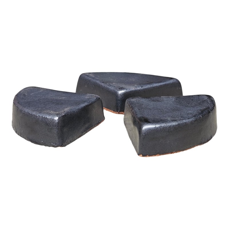 Teramico Saucer Feet for Flower Pots/Planters Blue Anthracite White Stoneware