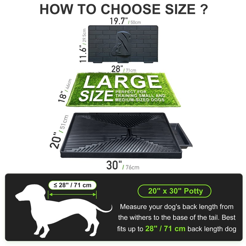 Hompet Dog Potty for Indoor or Porch, 2 Pcs Artificial