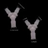 QLXHBOT 1/2" Hose Barb Fitting Equal Barbed Y Shaped 3