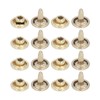 500set Metal Studs Rivets 8mm DIY Iron Double Flat Uniform