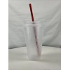 Tim Horton’s Canada Cold Beverage Plastic Clear Reusable Cup W/